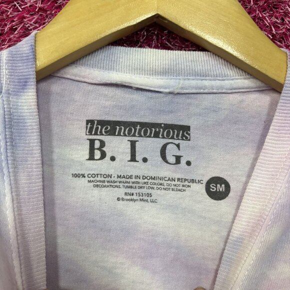 Notorious B.I.G Baby Biggie Lavender Tie Dye Small - Picture 4 of 4